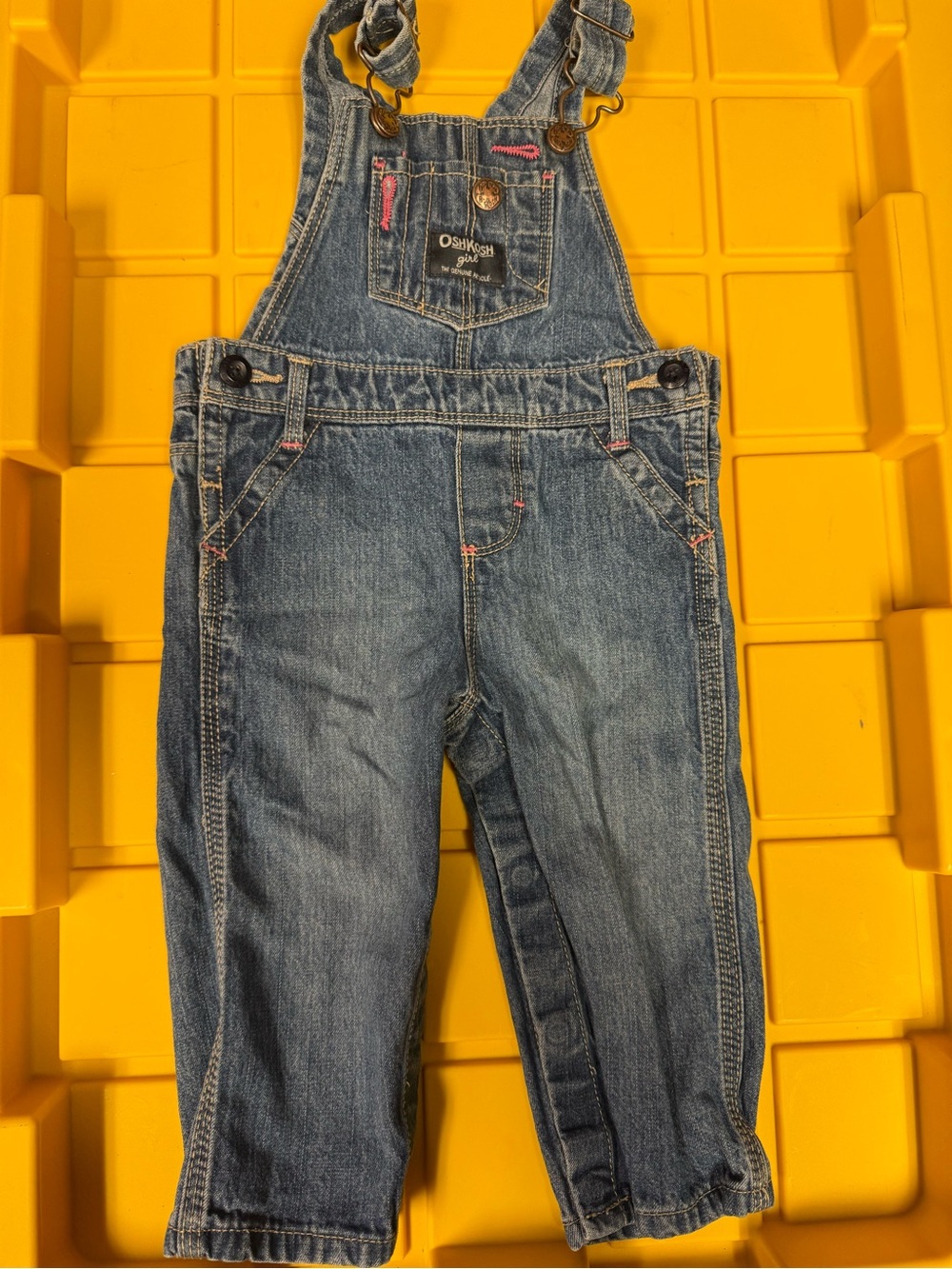 2 OshKosh B'gosh Denim Relaxed Jeans Overalls